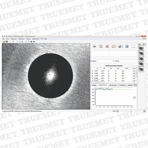 Brinell Impression Diameter Analysis Software